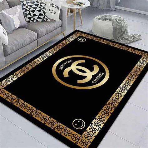 round chanel rug|chanel area carpet.